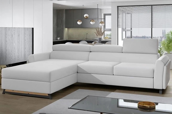 MARU moderní rozkládací rohová sedačka s úložným prostorem