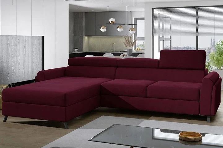 MARU moderní rozkládací rohová sedačka s úložným prostorem