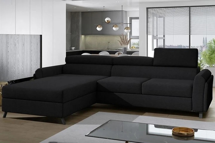 MARU moderní rozkládací rohová sedačka s úložným prostorem