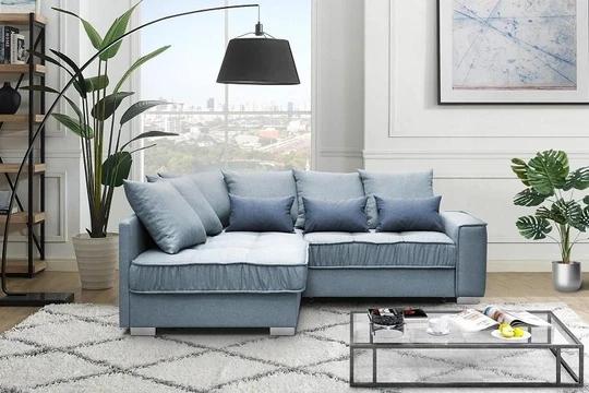 WRECK retro rozkládací rohová sedací souprava s úložným prostorem