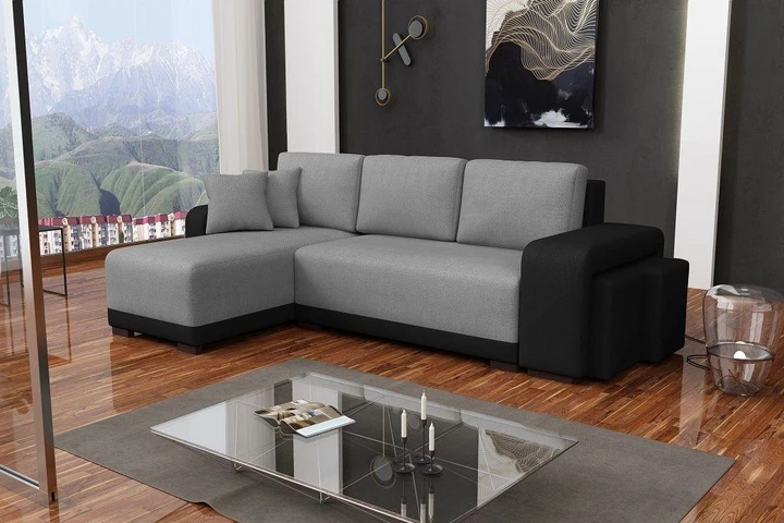 FALCONE rozkládací rohová sedačka s úložným prostorem