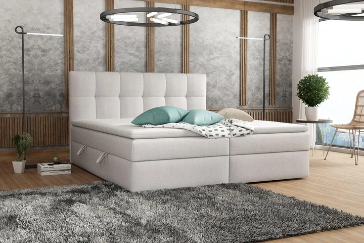 TERMI kontinentální postel boxspring 180x200 s úložným prostorem