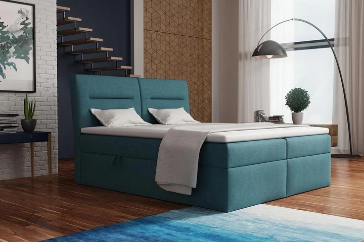 CASINO kontinentální postel boxspring 140x200 s úložným prostorem