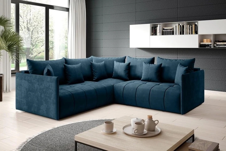 DAVOS L rozkládací sedačka s úložným prostorem