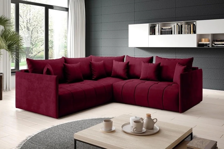 DAVOS L rozkládací sedačka s úložným prostorem