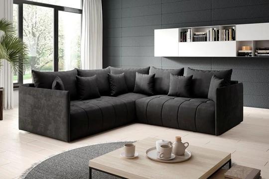 DAVOS L rozkládací sedačka s úložným prostorem