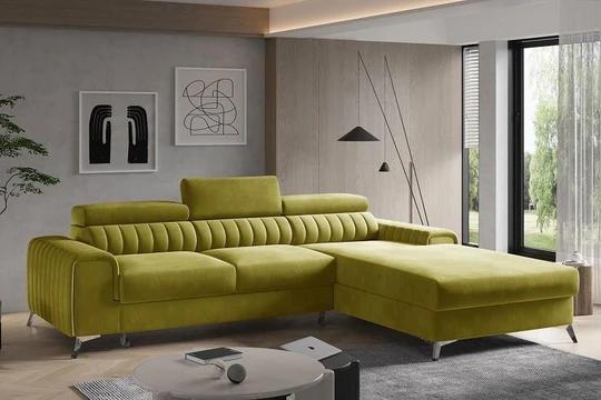 BELMONDO moderní rozkládací rohová sedačka s polohovacími záhlavníky