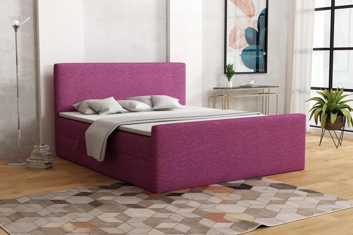 ZITA kontinentální postel boxspring 160x200 s úložným prostorem
