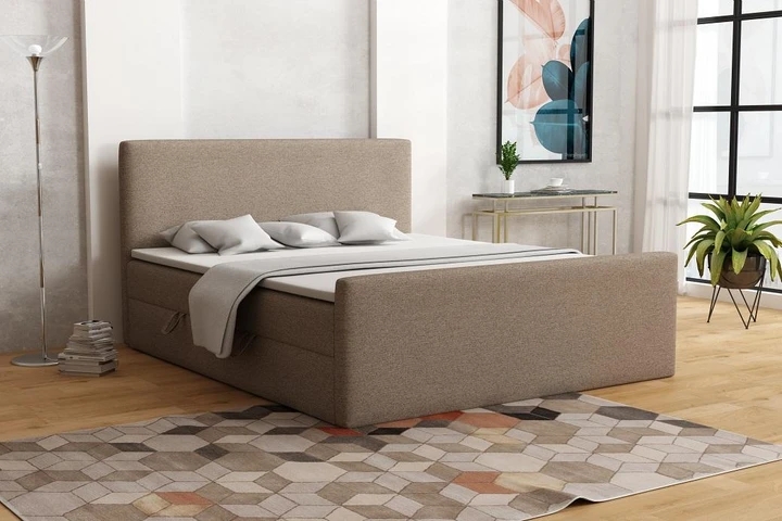 ZITA kontinentální postel boxspring 160x200 s úložným prostorem