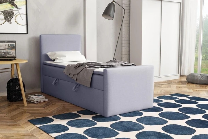 BOHO kontinentální postel boxspring 100x200 s úložným prostorem