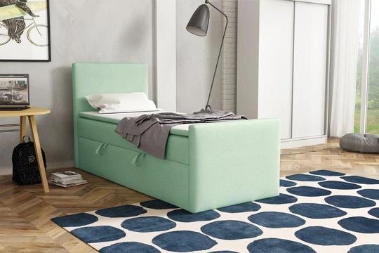 BOHO kontinentální postel boxspring 100x200 s úložným prostorem