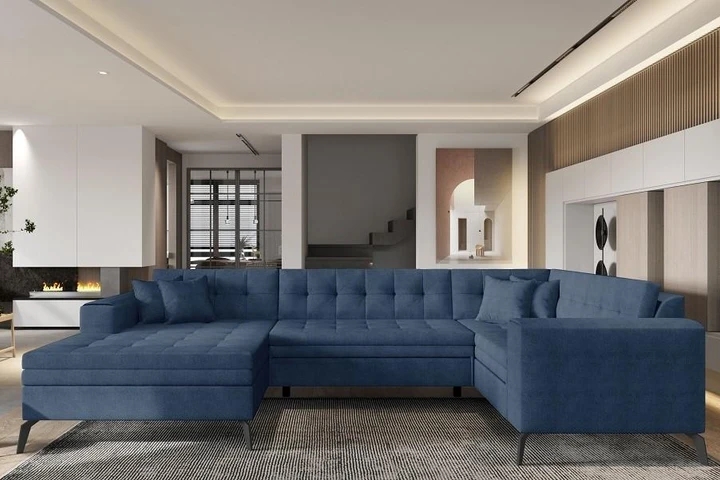 TENZO rozkládací sedací souprava ve tvaru U