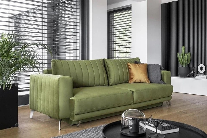 ISELE moderní rozkládací pohovka s úložným prostorem