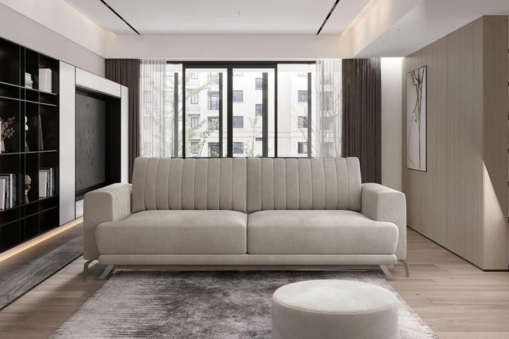 ISELE moderní rozkládací pohovka s úložným prostorem