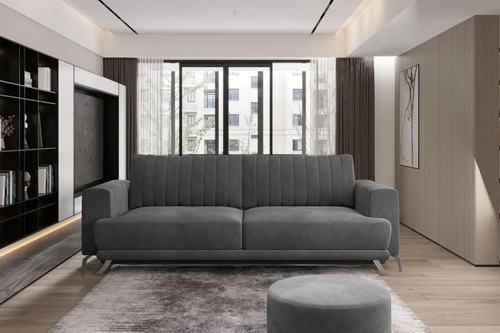 ISELE moderní rozkládací pohovka s úložným prostorem