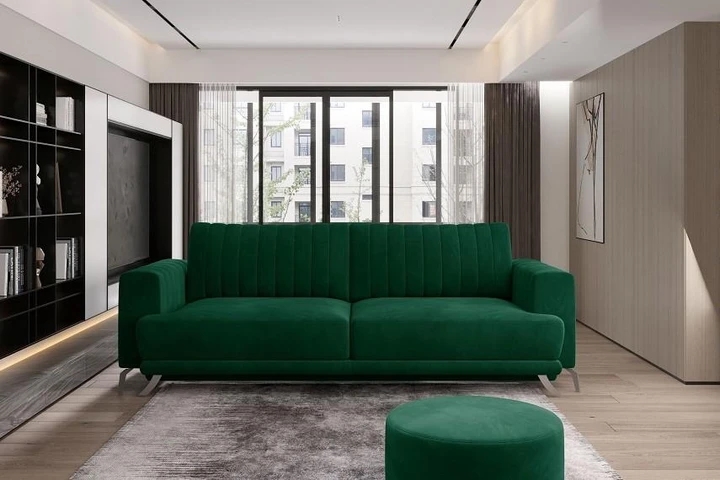 ISELE moderní rozkládací pohovka s úložným prostorem