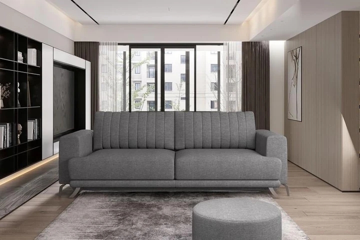 ISELE moderní rozkládací pohovka s úložným prostorem