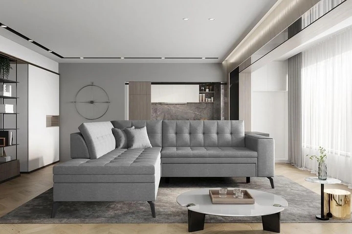 SALETO moderní rohová sedačka s rozkladem