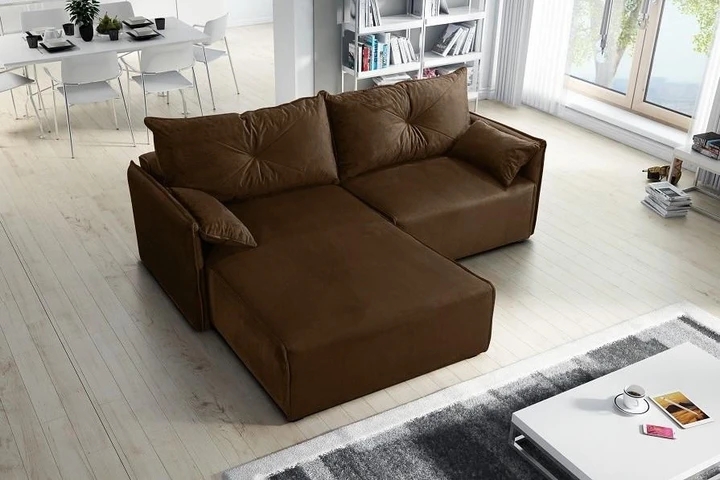 NOEL designová rozkládací rohová sedačka s úložným prostorem