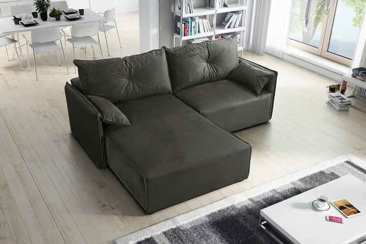 NOEL designová rozkládací rohová sedačka s úložným prostorem