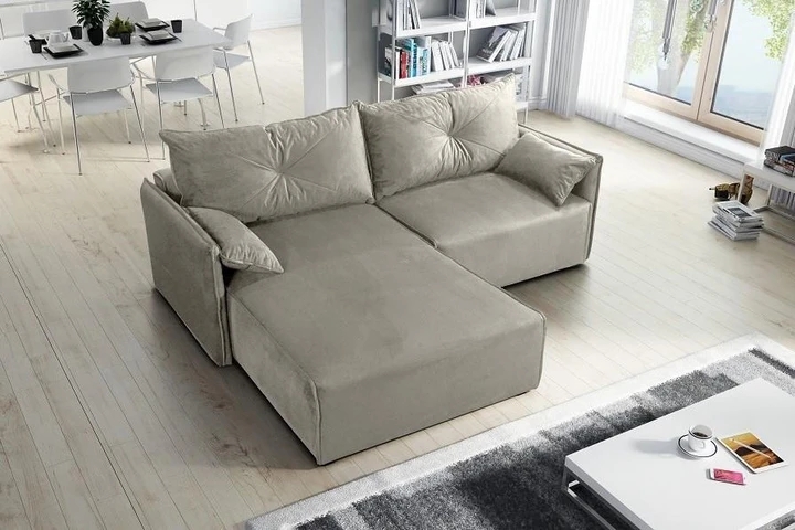 NOEL designová rozkládací rohová sedačka s úložným prostorem