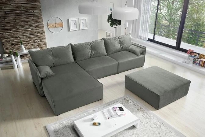 NOEL II designová rozkládací rohová sedačka s úložným prostorem