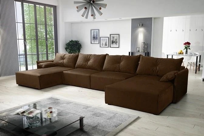 NOEL U designová rozkládací sedačka do U s úložným prostorem