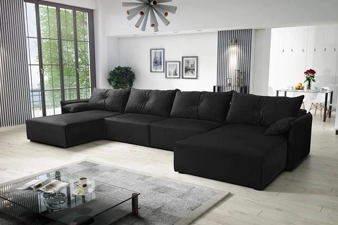 NOEL U designová rozkládací sedačka do U s úložným prostorem