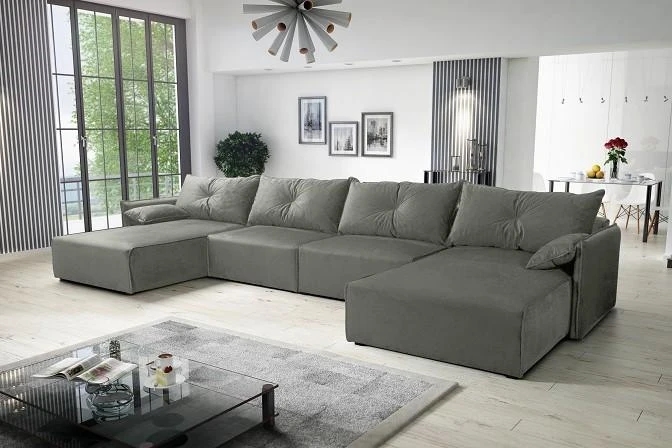 NOEL U designová rozkládací sedačka do U s úložným prostorem