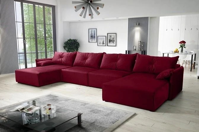 NOEL U designová rozkládací sedačka do U s úložným prostorem