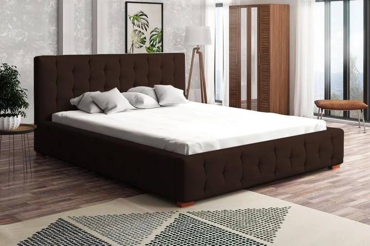 MONTORIO 140x200 elegantní čalouněná postel s prošitím