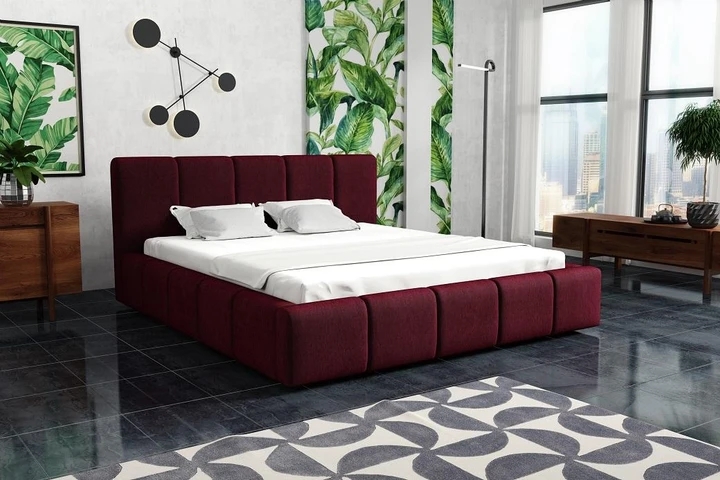 VALERA 180x200 moderní čalouněná postel s úložným prostorem