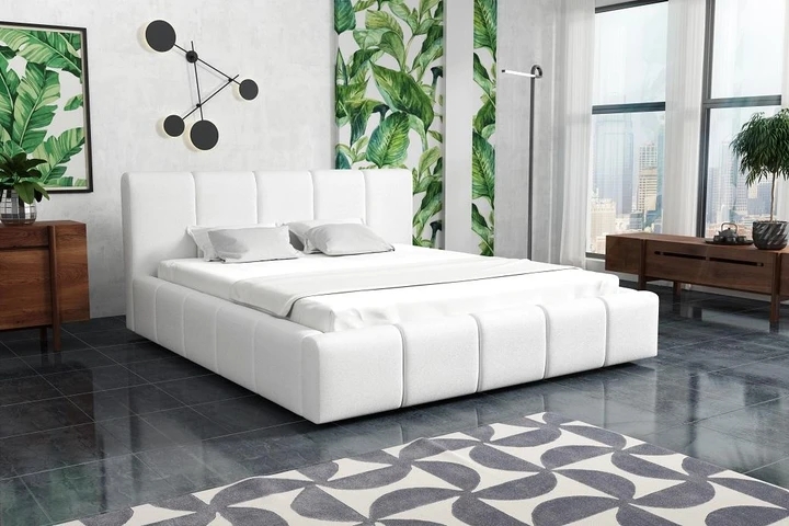 VALERA 180x200 moderní čalouněná postel s úložným prostorem