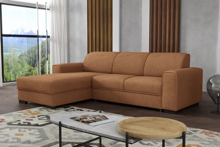 BONET rozkládací rohová sedačka s úložným prostorem