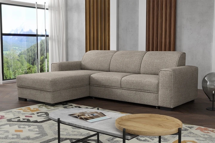 BONET rozkládací rohová sedačka s úložným prostorem