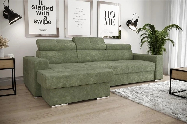 LINDE elegantní sedací souprava s polohovacími záhlavníky