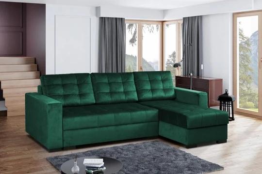 LORA rozkládací rohová sedačka s úložným prostorem