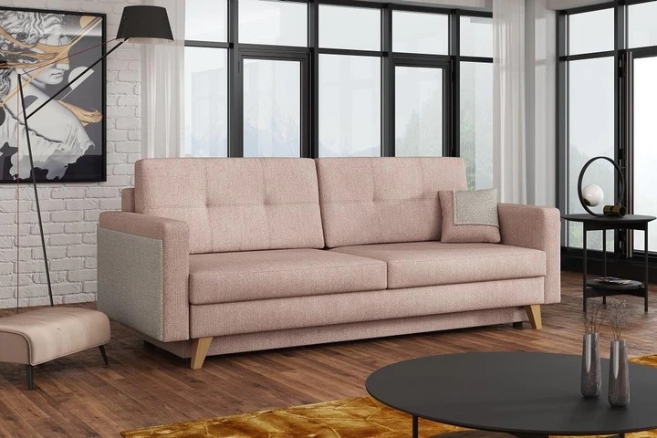 FONTE rozkládací pohovka s úložným prostorem ve skandinávském stylu