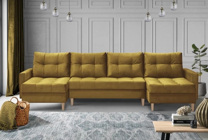 ARNETTE U rozkládací sedačka ve tvaru do U ve skandinávském designu