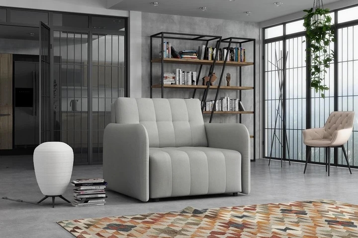 SAVONA I moderní rozkládací křeslo s úložným prostorem