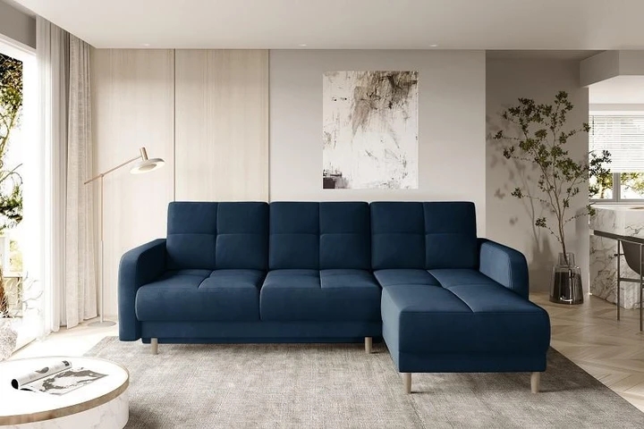 TRIESTE rozkládací rohová sedačka ve skandinávském designu