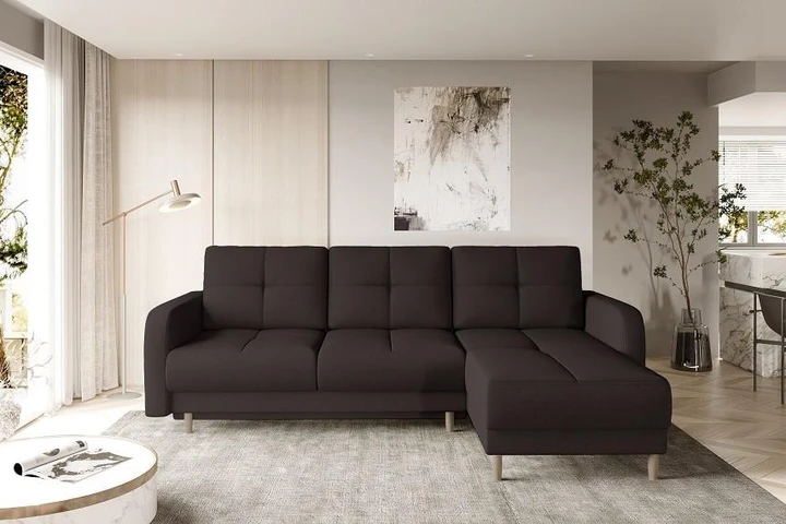 TRIESTE rozkládací rohová sedačka ve skandinávském designu