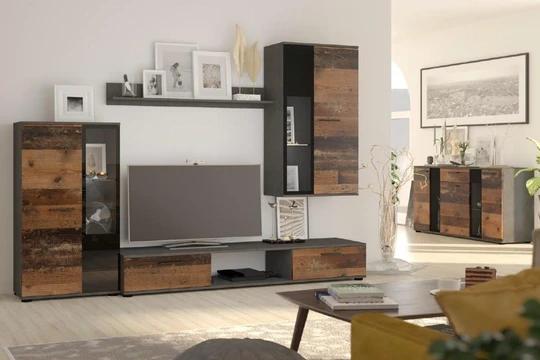 CAROL VI obývací stěna, old style/matera