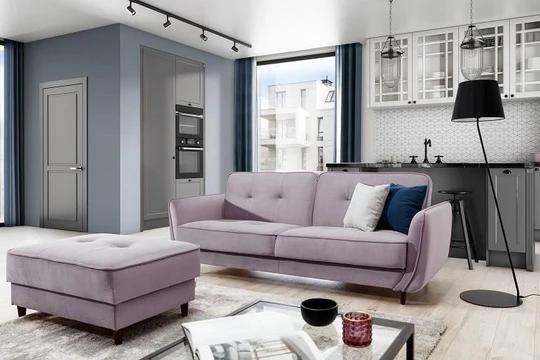 ELLIS moderní rozkládací pohovka s úložným prostorem