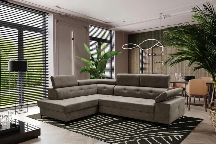 TARANTO rozkládací rohová sedačka s úložným prostorem