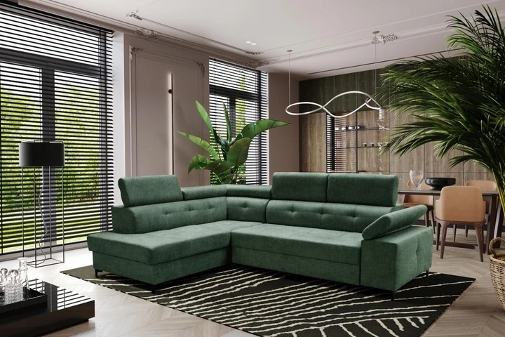 TARANTO rozkládací rohová sedačka s úložným prostorem