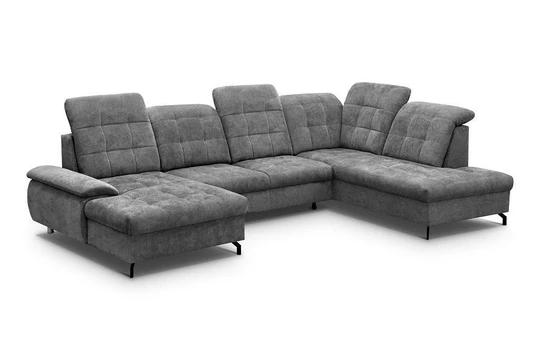 SORIA U rozkládací sedací souprava ve tvaru U s nastavitelnými opěrkami