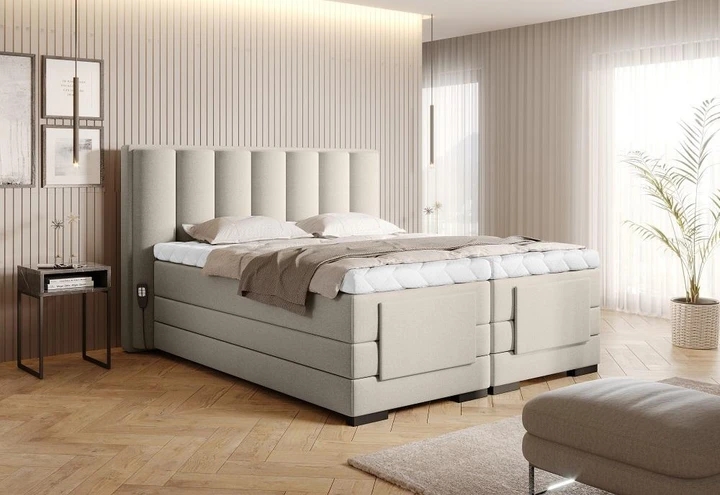 AMARETO boxspring postel 140x200 s elektrickým polohováním