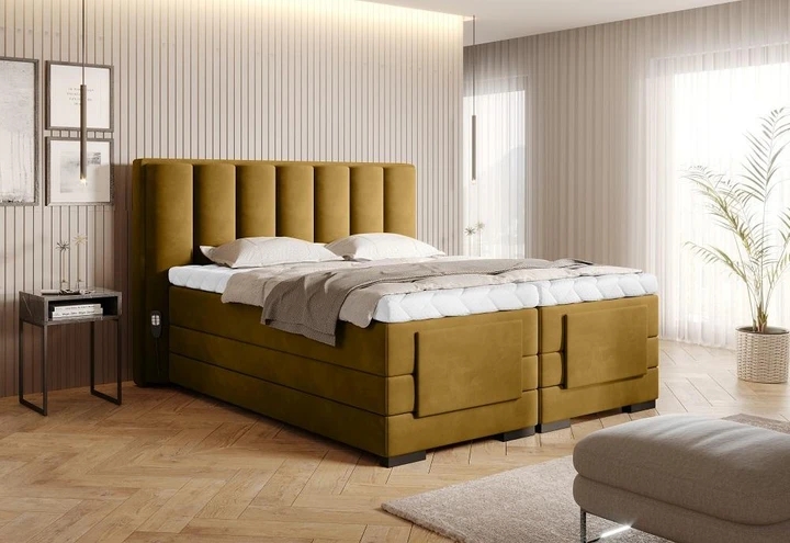 AMARETO boxspring postel 140x200 s elektrickým polohováním