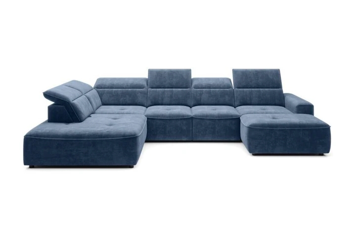 KIRA XL luxusní sedací souprava do U s elektrickým výsuvem sedáku